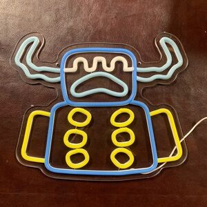 LED Neon lamp based on Minecraft boss Warden,